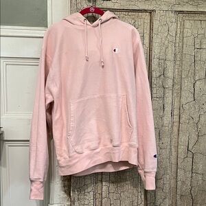 Champion Light Pink Hoodie Sweatshirt